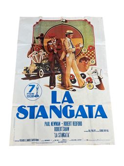 A large Spanish language film poster for The Sting / La Stangata - Robert Redford