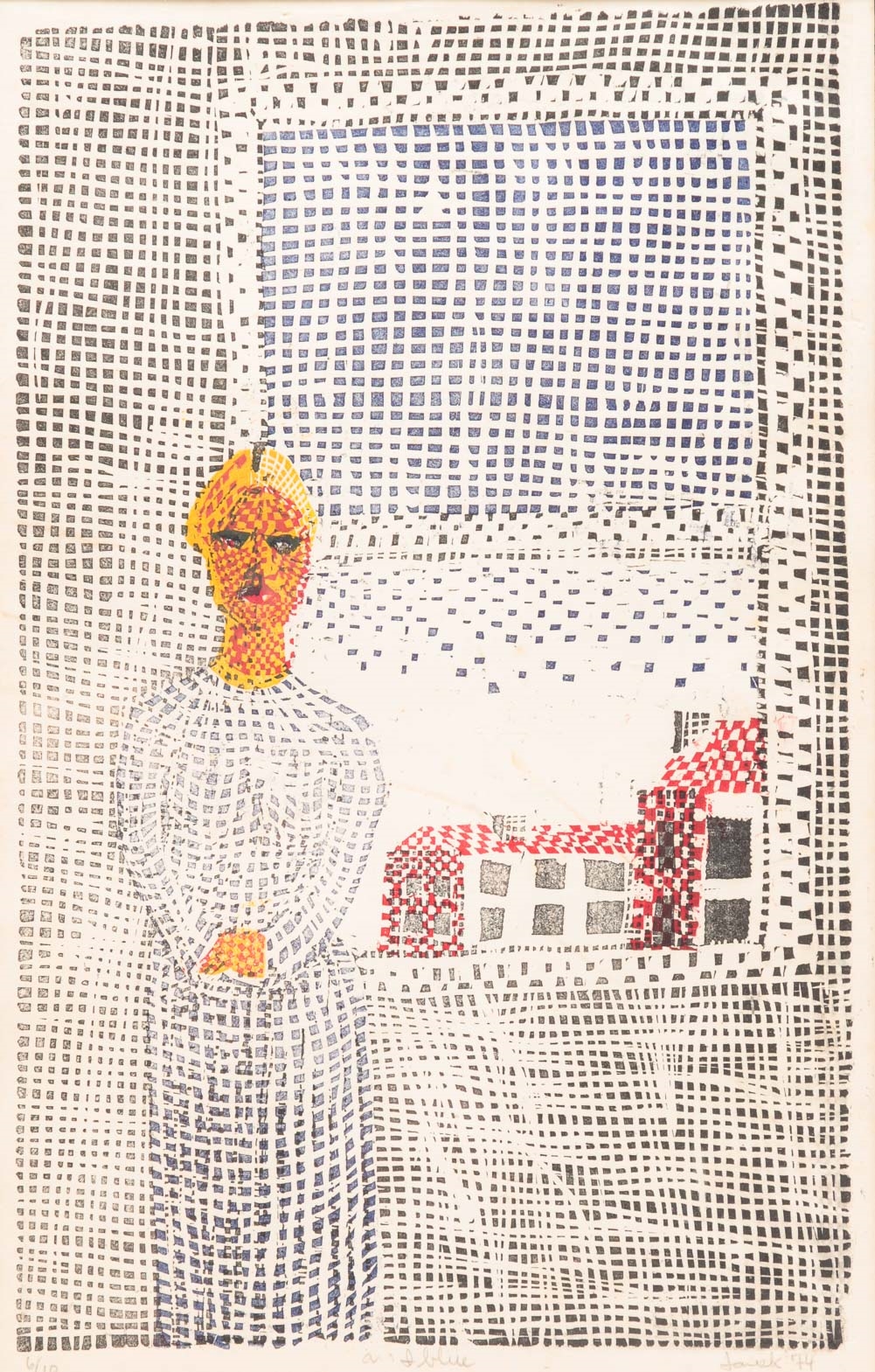 Artwork by Michael Wilson, THREE PIECES OF FOLK ART., Made of watercolor