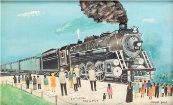 The Last Steam Engin (sic.) Through Huntington (W. Va.) May 5.1969. - Charles Goble