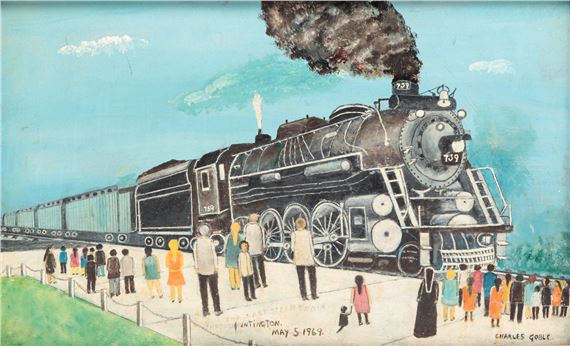 The Last Steam Engin (sic.) Through Huntington (W. Va.) May 5.1969. - Charles Goble