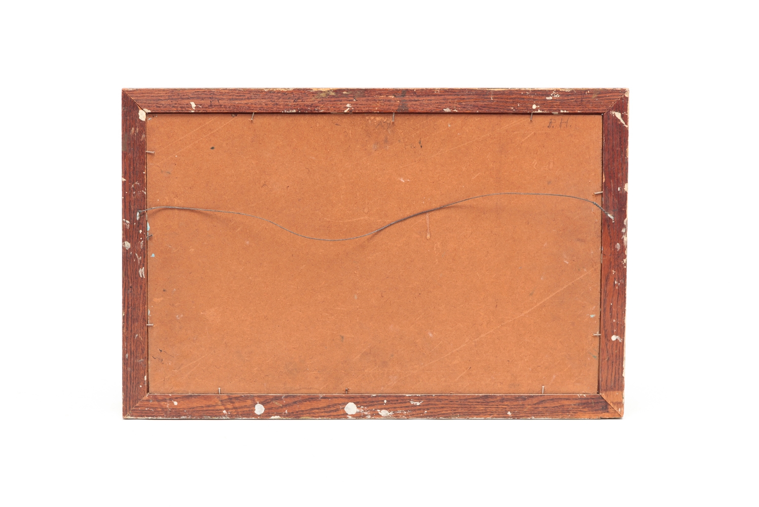 Artwork by Charles Goble, The Last Steam Engin (sic.) Through Huntington (W. Va.) May 5.1969., Made of OIL ON BOARD