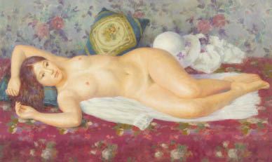 Lying nude by Hiroyuki Tokuda