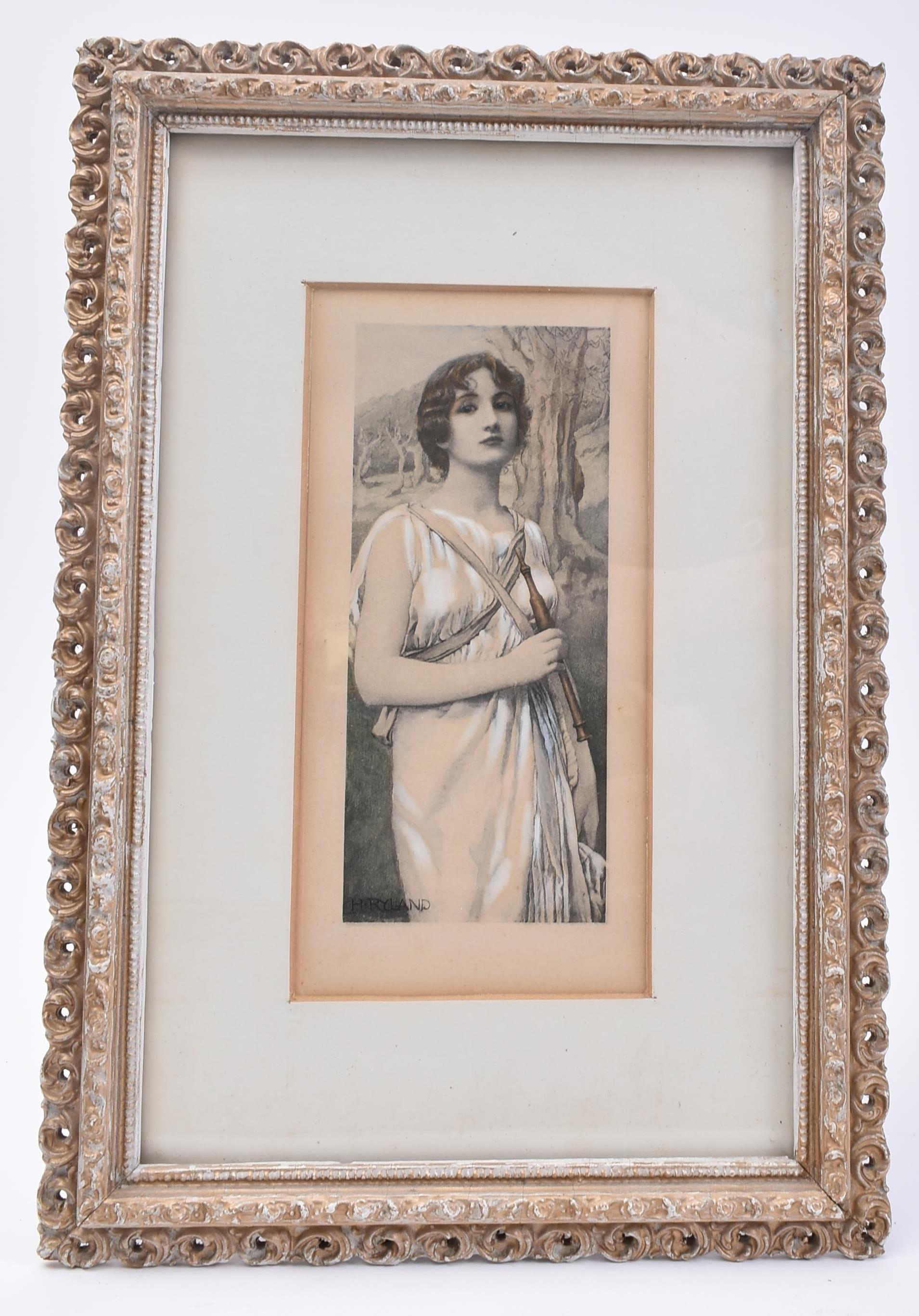 Henry Ryland | Greek muse with flute | MutualArt