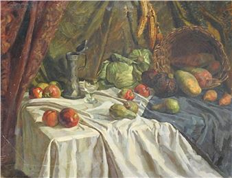 Küchenstilleben - Fritz Bach