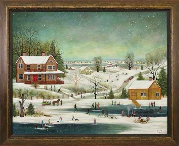 “Gathering at the Lake” by Janet Munro, circa 2003