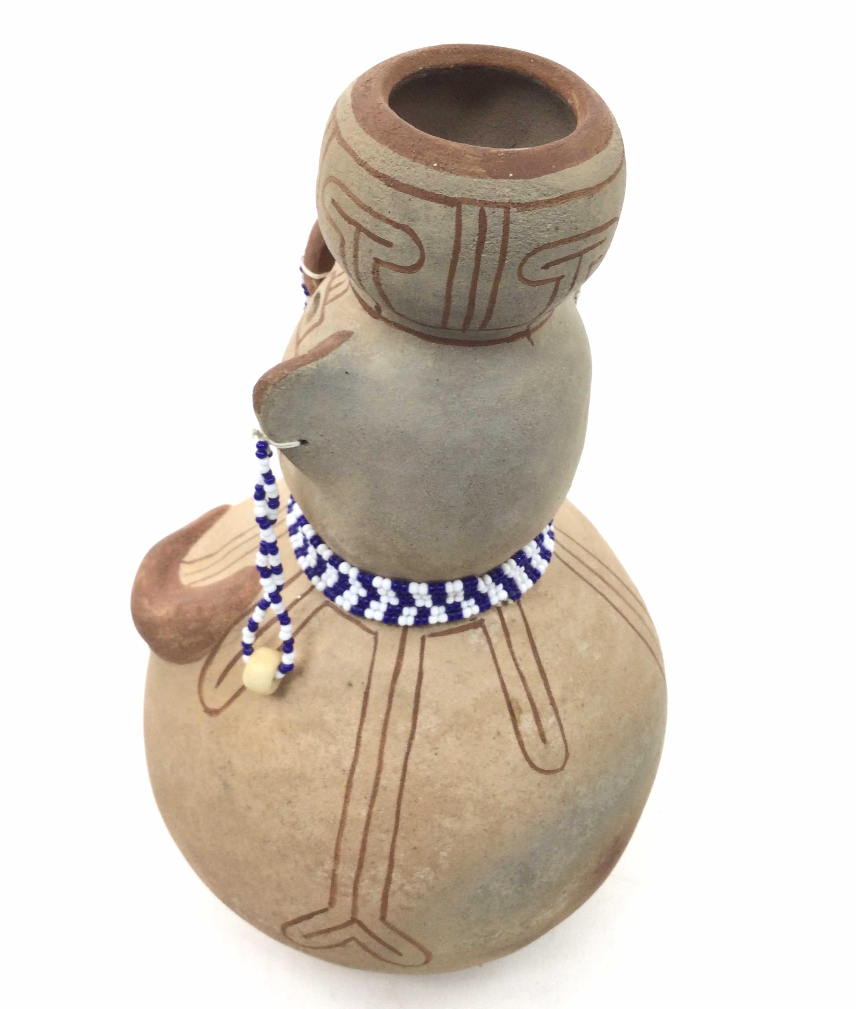 Artwork by Elmer Gates, Native American Mojave  Vase, Made of Pottery Vase