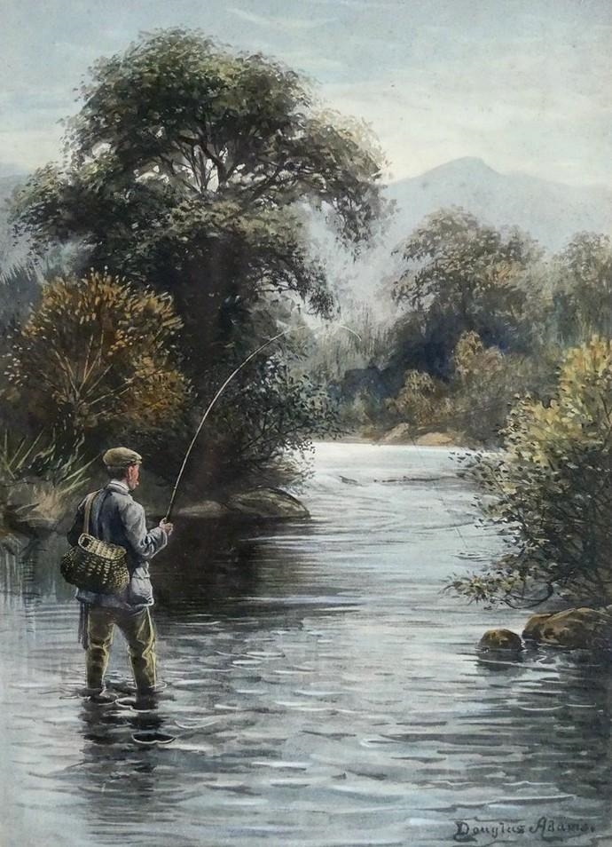 after Douglas Adams (British, 1853-1920), Trout Fishing (Lot 493
