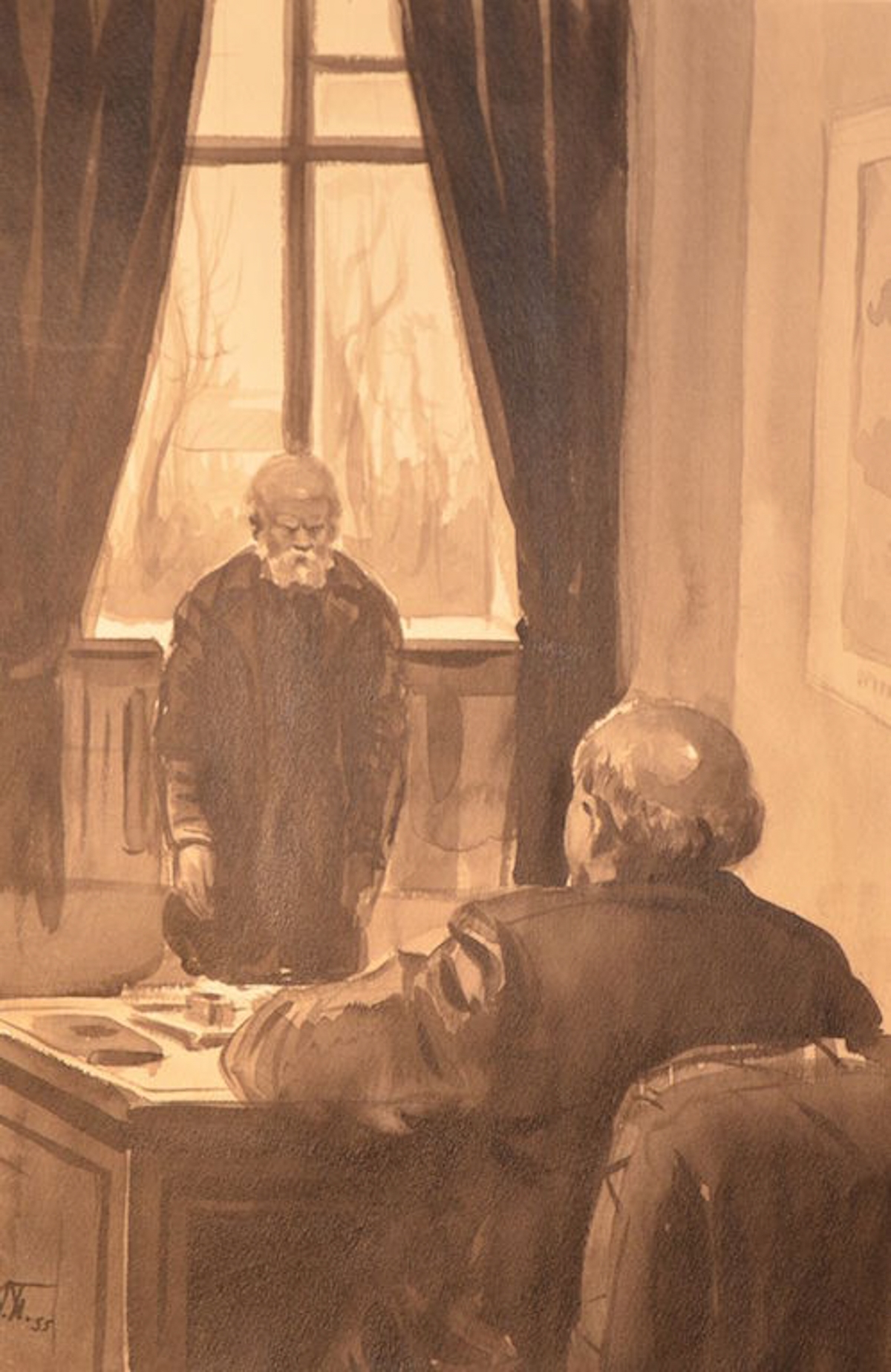 Artwork by Anatoliy Dmitrievich Basilevich, Untitled, Made of watercolor on paper