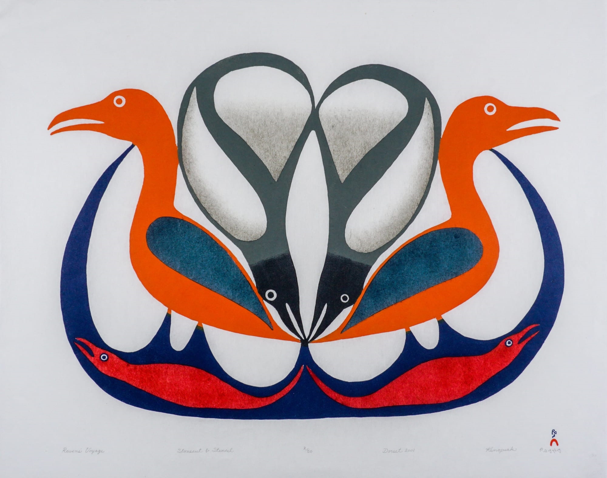Kenojuak Ashevak | Raven's Voyage (2001 - 2011) | MutualArt