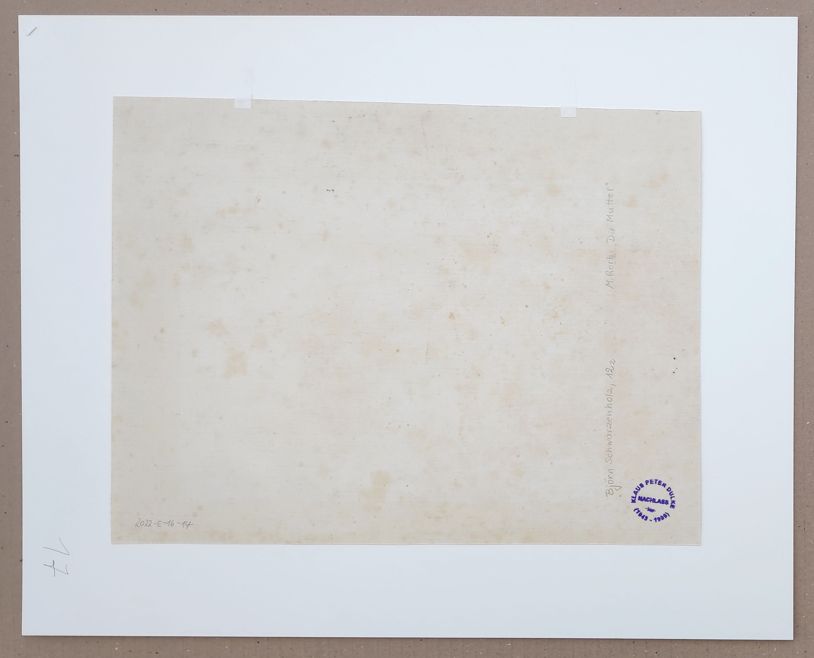 Artwork by Klaus Peter Dulke, Am Achterwasser bei Pudagla“, Made of pastel