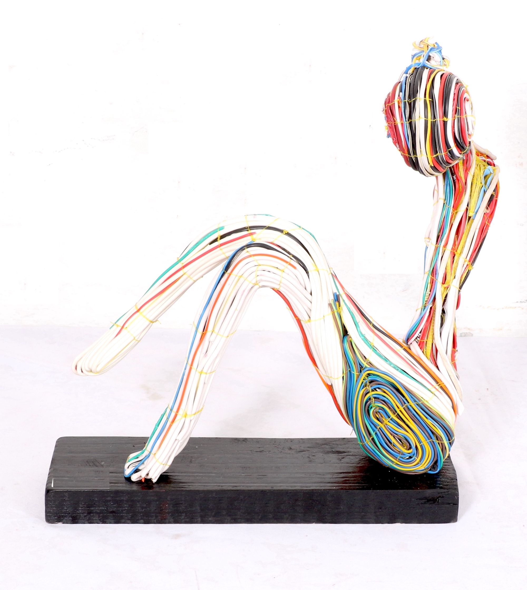 Kelvin Dube | ABSTRACT HUMAN FIGURE SITTING POSE | MutualArt