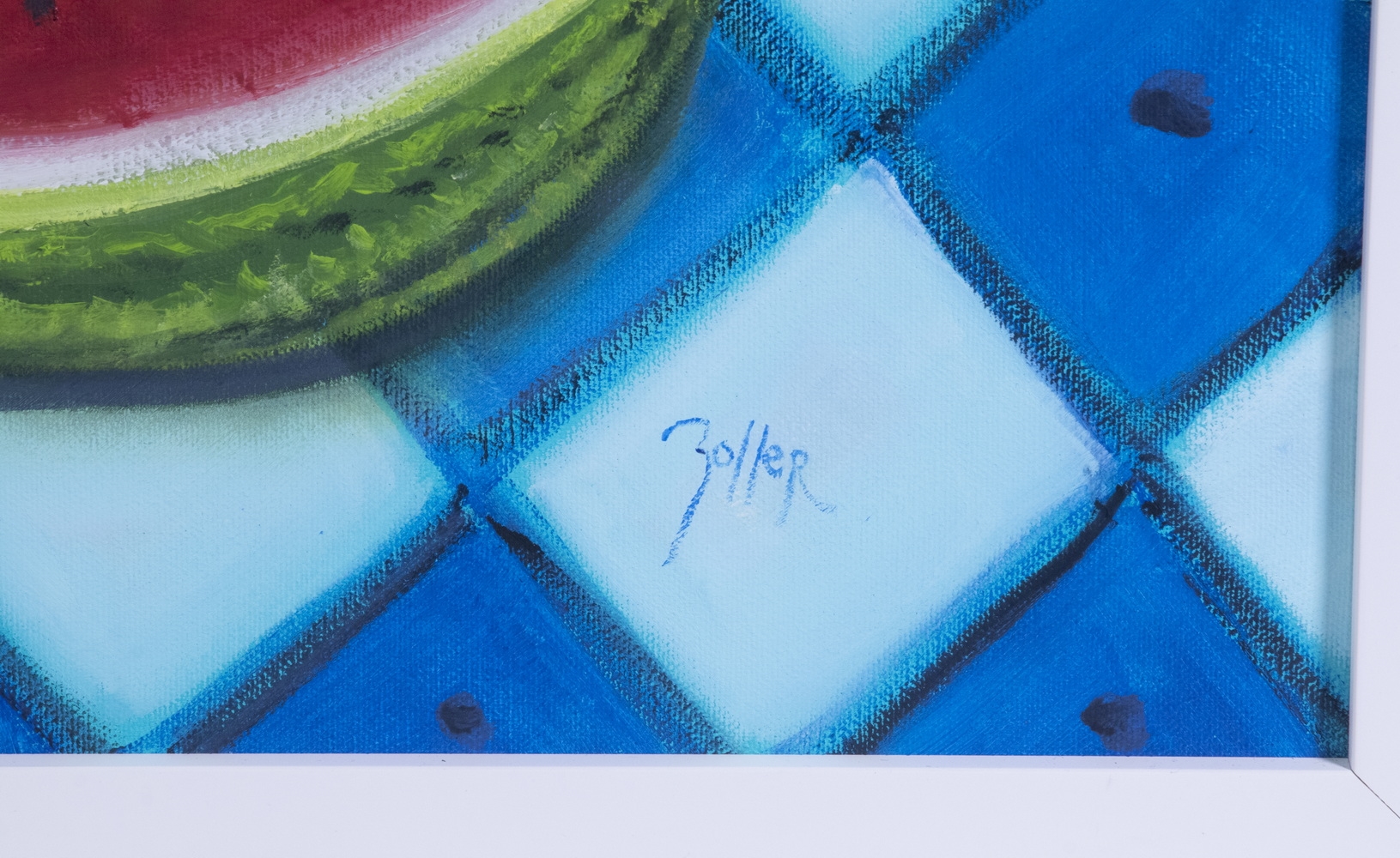 Artwork by James Stephen Zoller, "Watermelon", Made of oil on canvas