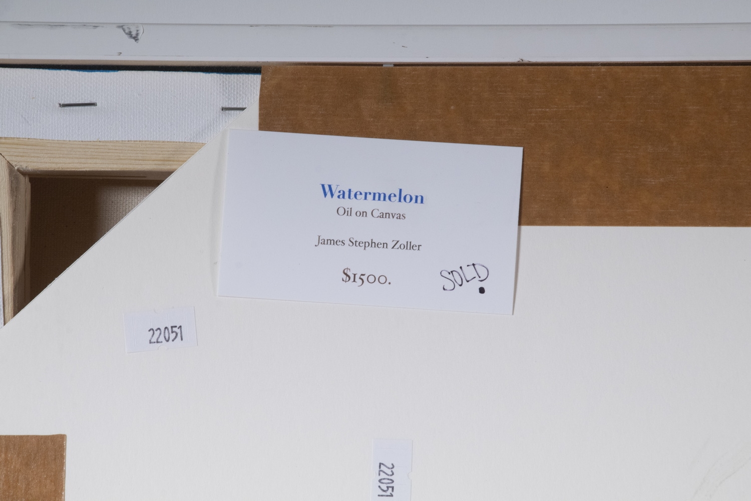 Artwork by James Stephen Zoller, "Watermelon", Made of oil on canvas