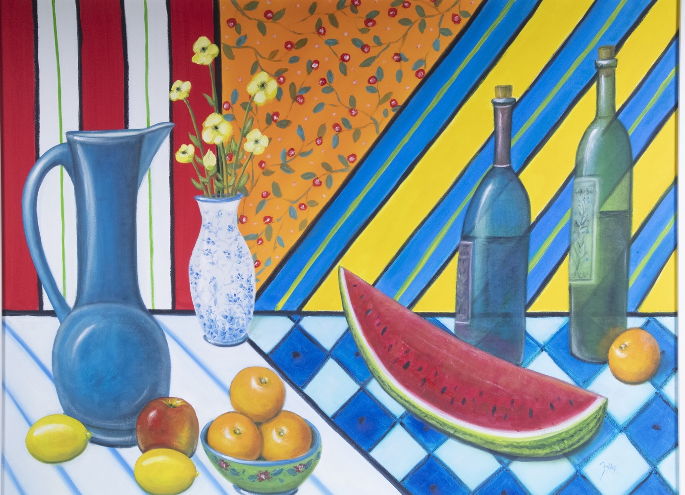 Artwork by James Stephen Zoller, "Watermelon", Made of oil on canvas