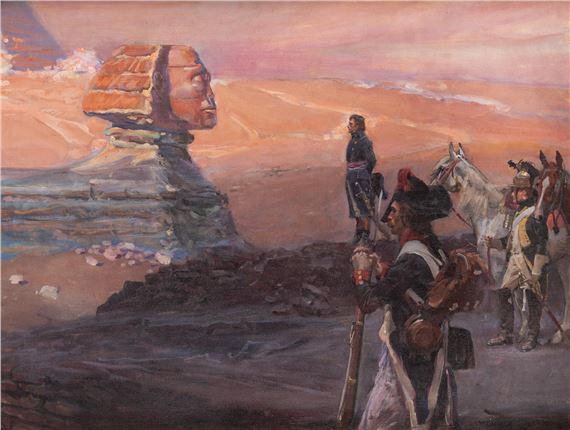 ポリス　原画 Woiciech Ritter von Kossak | Napoleon and the Great Sphinx