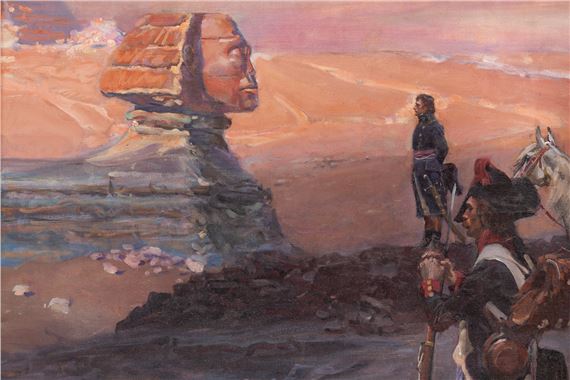 ポリス　原画 Woiciech Ritter von Kossak | Napoleon and the Great Sphinx
