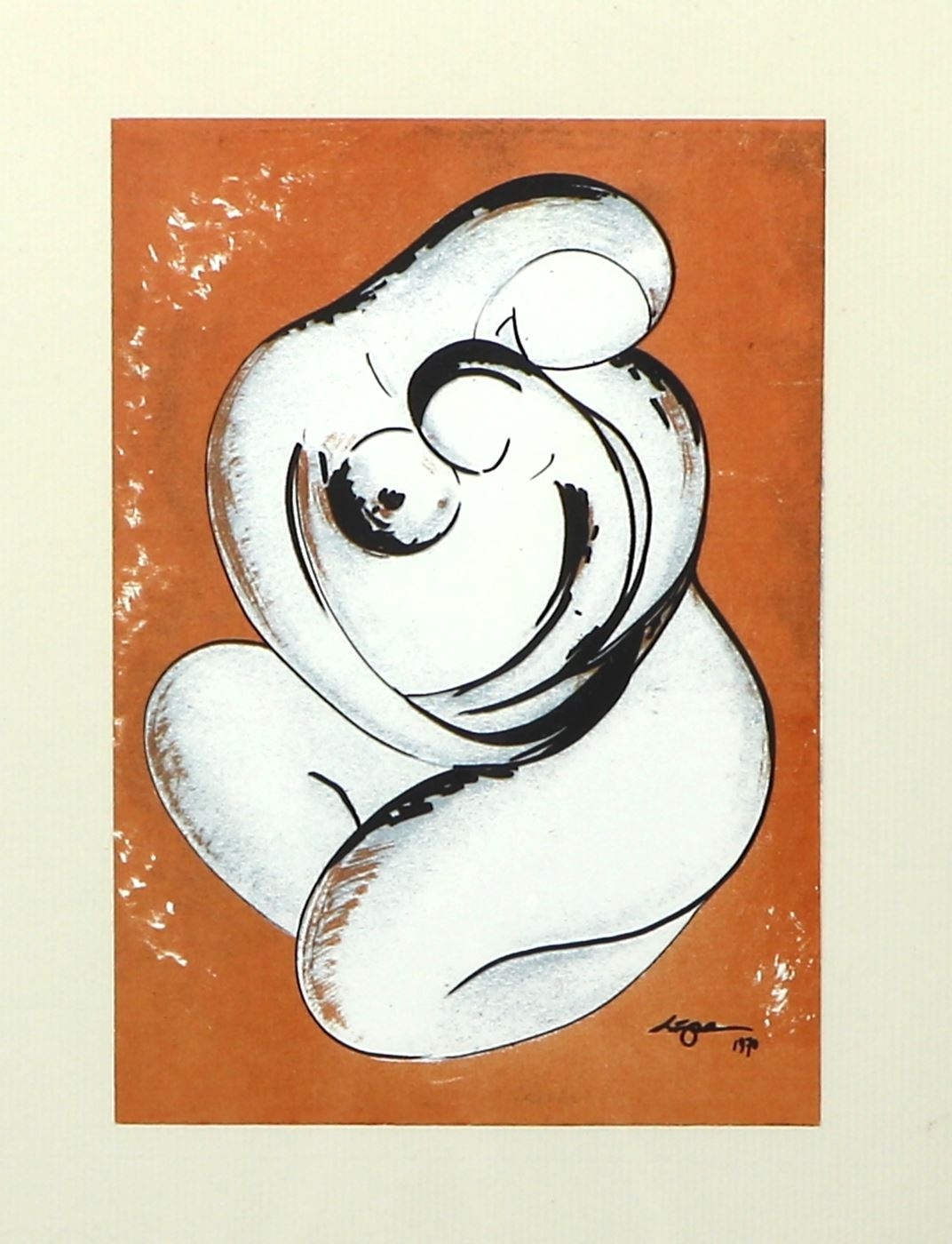 Artwork by Lipa Drojevic, Rooster” and “Maternity, Made of lithographs