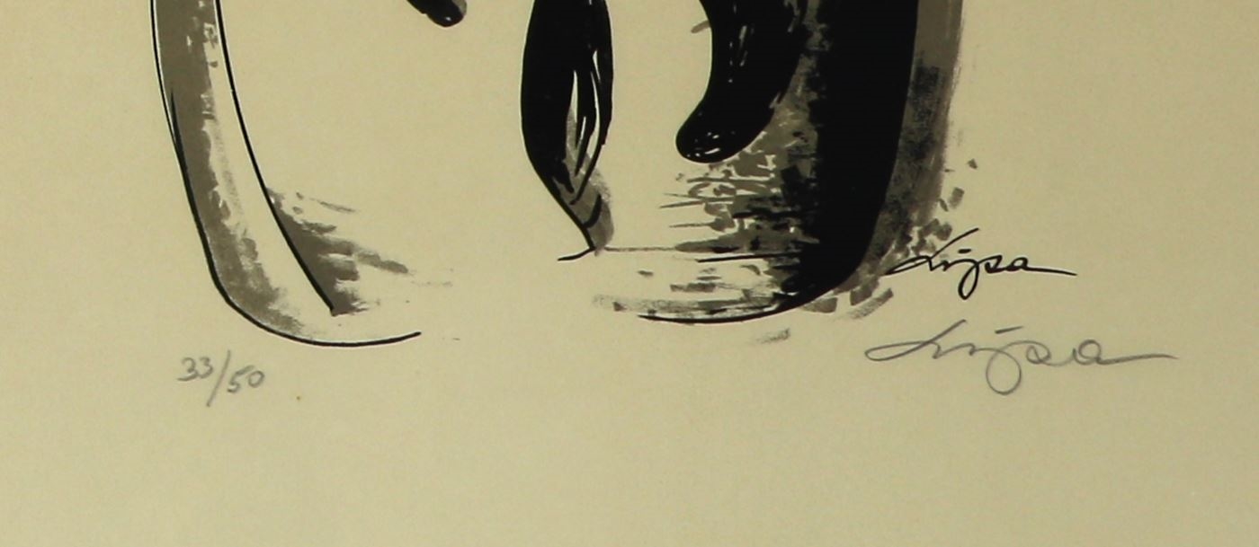 Artwork by Lipa Drojevic, Manchots, Made of Lithograph