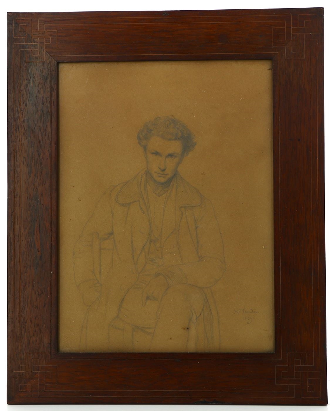 Peinture Sur Toile Fait Main : Le Jeune Homme Nu - Hippolyte Flandrin - Musée Du Louvre
