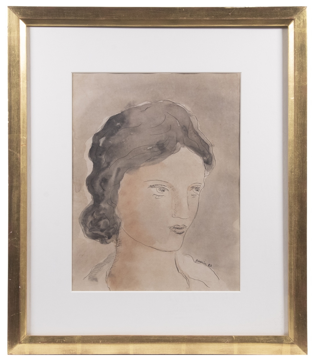 Jules Pascin | Portrait Head of a Young Woman | MutualArt
