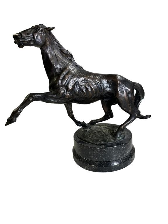 Artwork by R. de Luca, Horse Sculpture, Made of Bronze