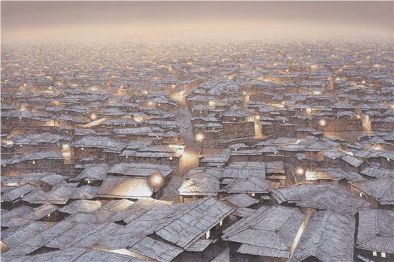 City-Disappearing Scenery by Joung Young-Ju, 2021