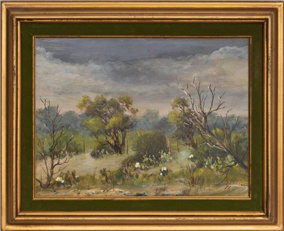 Blooming Cactus and Thistle by Carl Thomas Hoppe, 1971