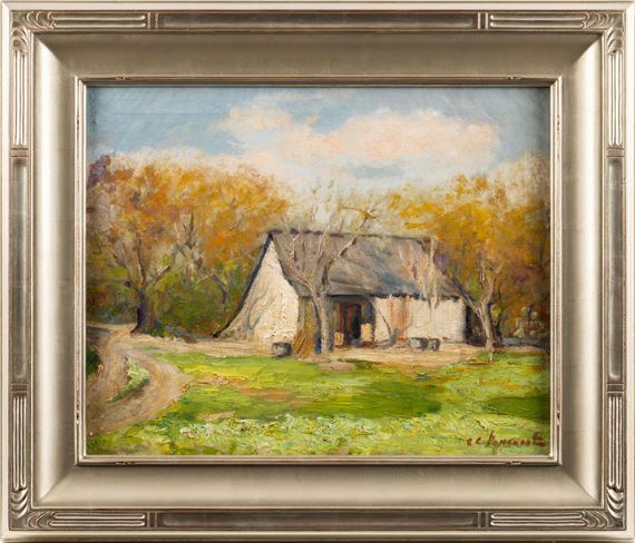 White Farmhouse by Clara Pancoast