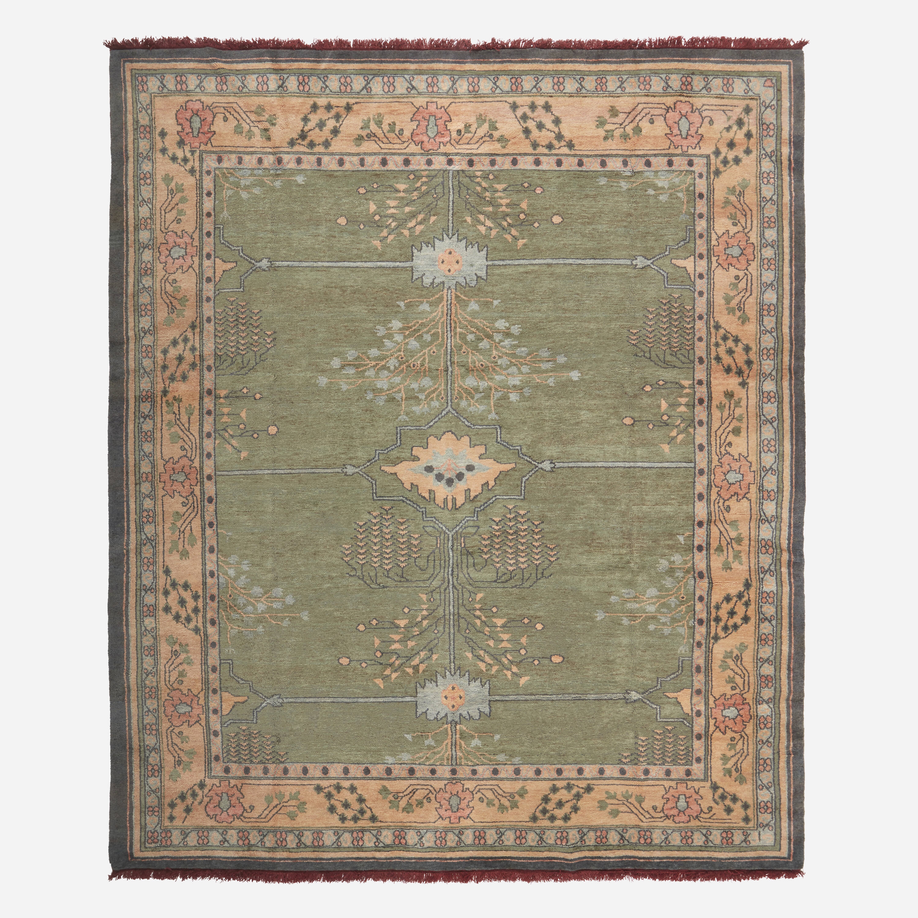 Artwork by The Arts Crafts Shop, Pile carpet, Made of hand-knotted wool