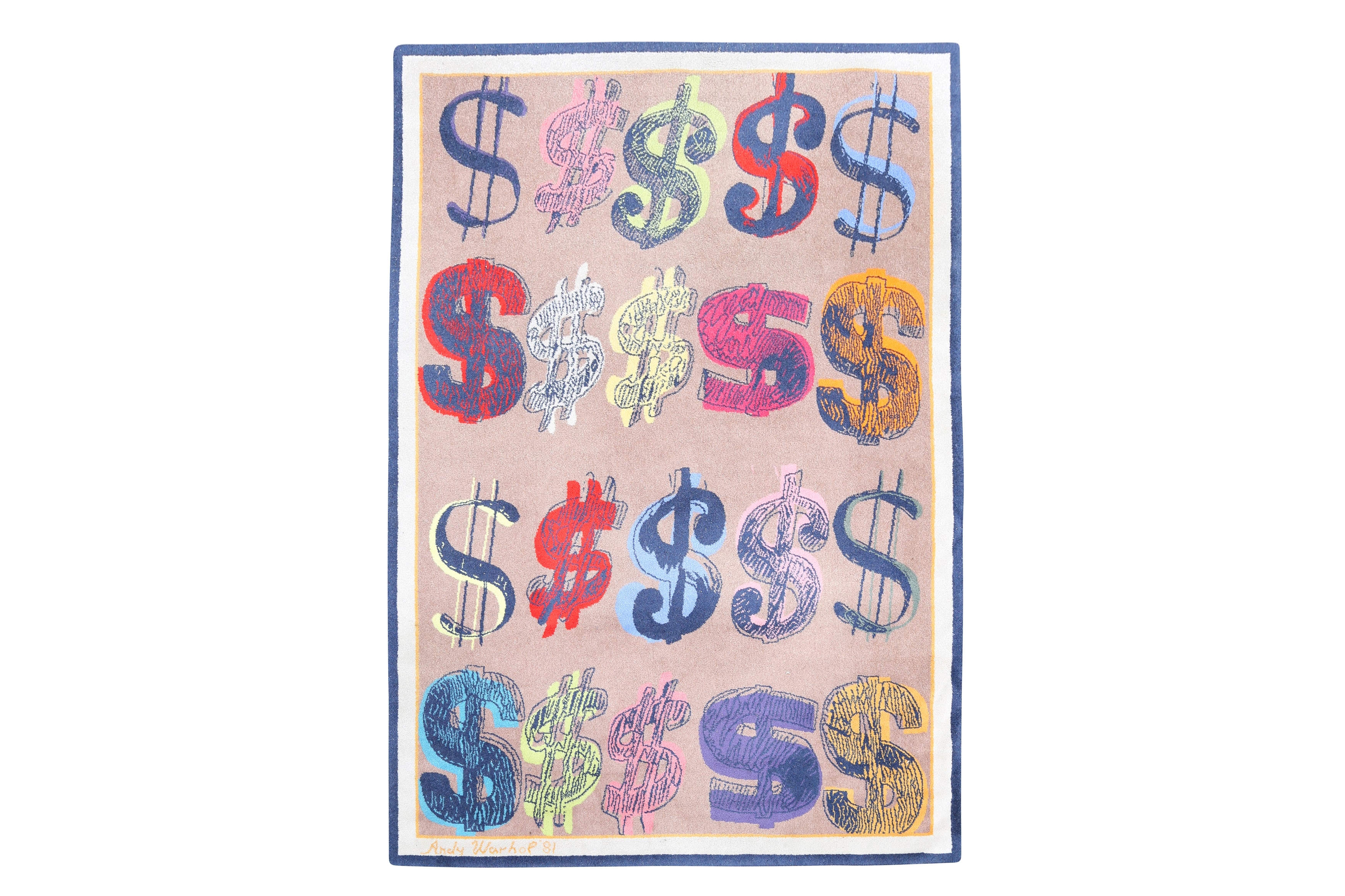 Andy Warhol | U.S. Dollar Sign Rug (1981) | MutualArt