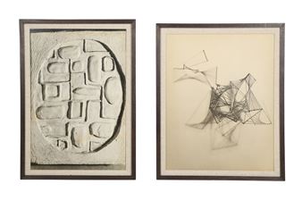 Two framed black and white - Elizabeth Black