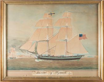 Brig &quot;Aurora&quot; of Plymouth. - Giuseppi Fedi