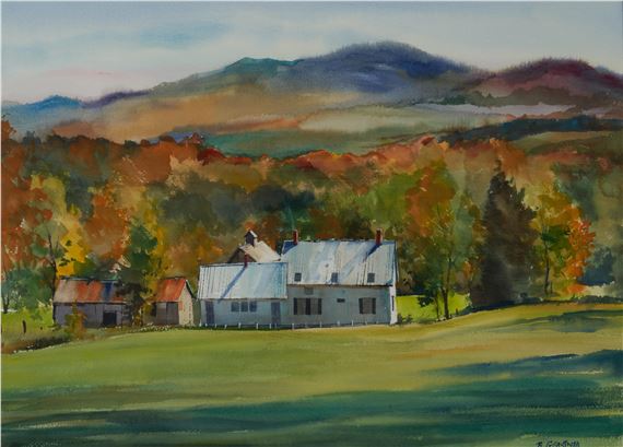 Farm in Autumn by Bernard Gerstner