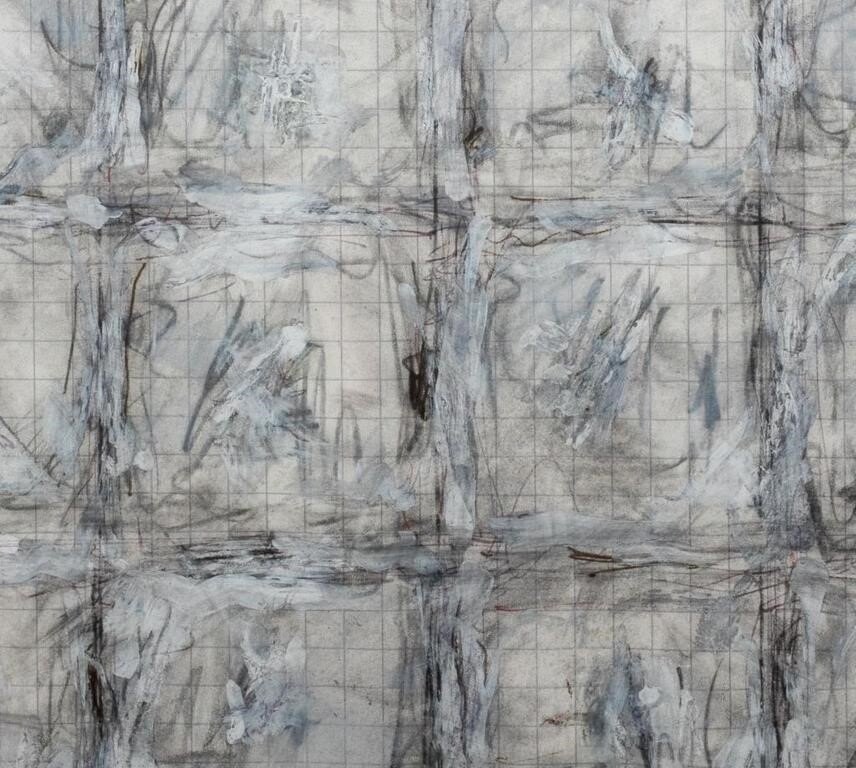 Artwork by Tom Levine, Bayreuth, Made of mixed media drawing on graph paper