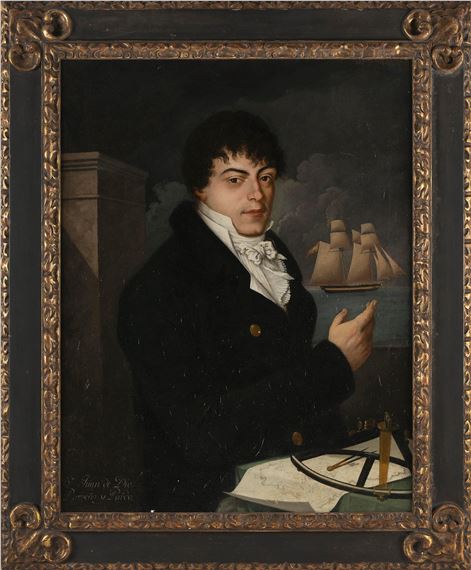 Spanish Colonial School, 18th Century | Portrait of Spanish captain Don ...