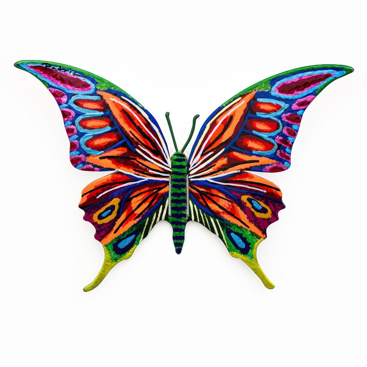 Artwork by Patricia Govezensky, Butterfly, Made of Original Painting on Cutout Steel