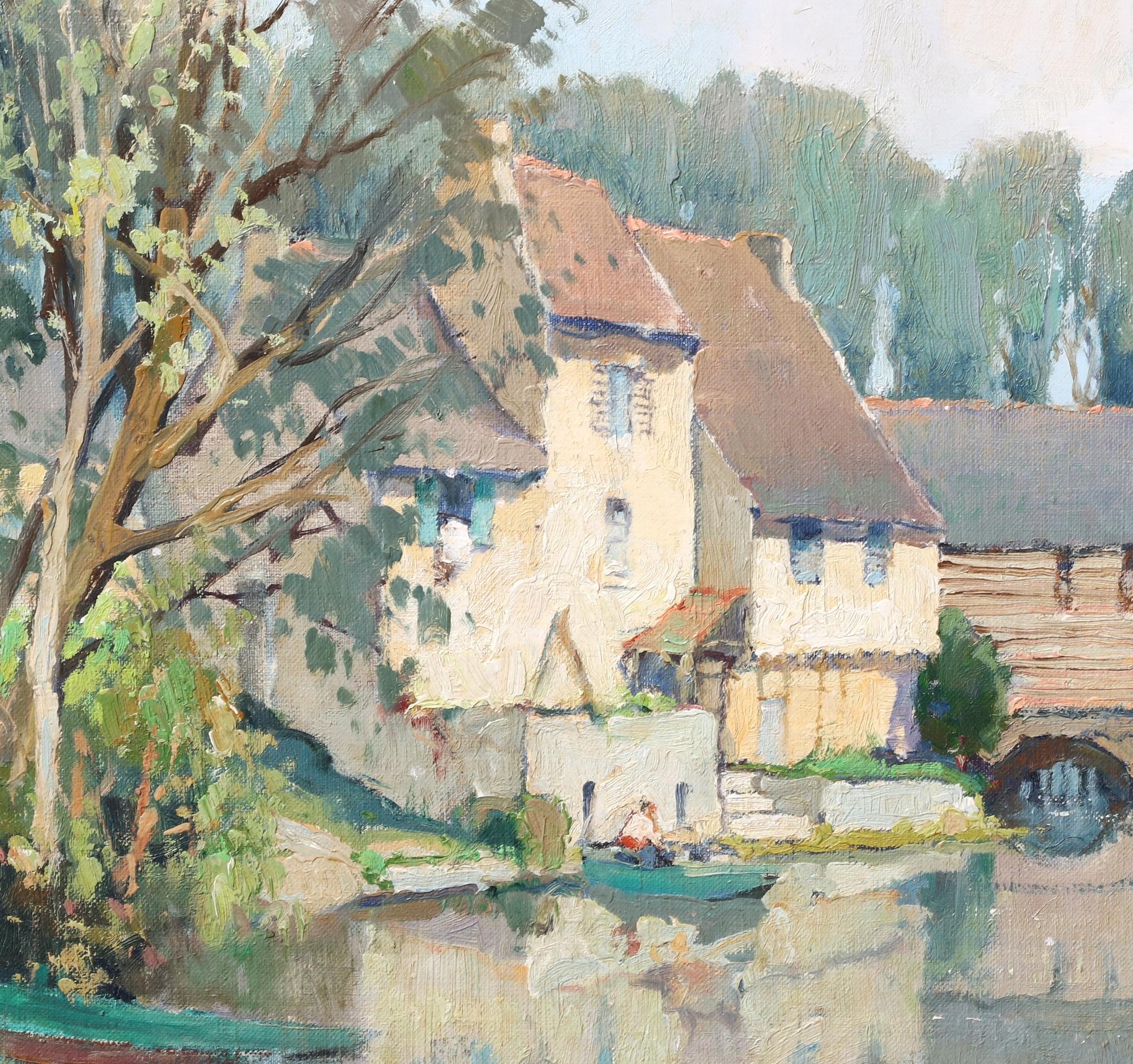 Artwork by Georges Robin, Moulin sur la Charente, Angouleme, Made of oil on canvas