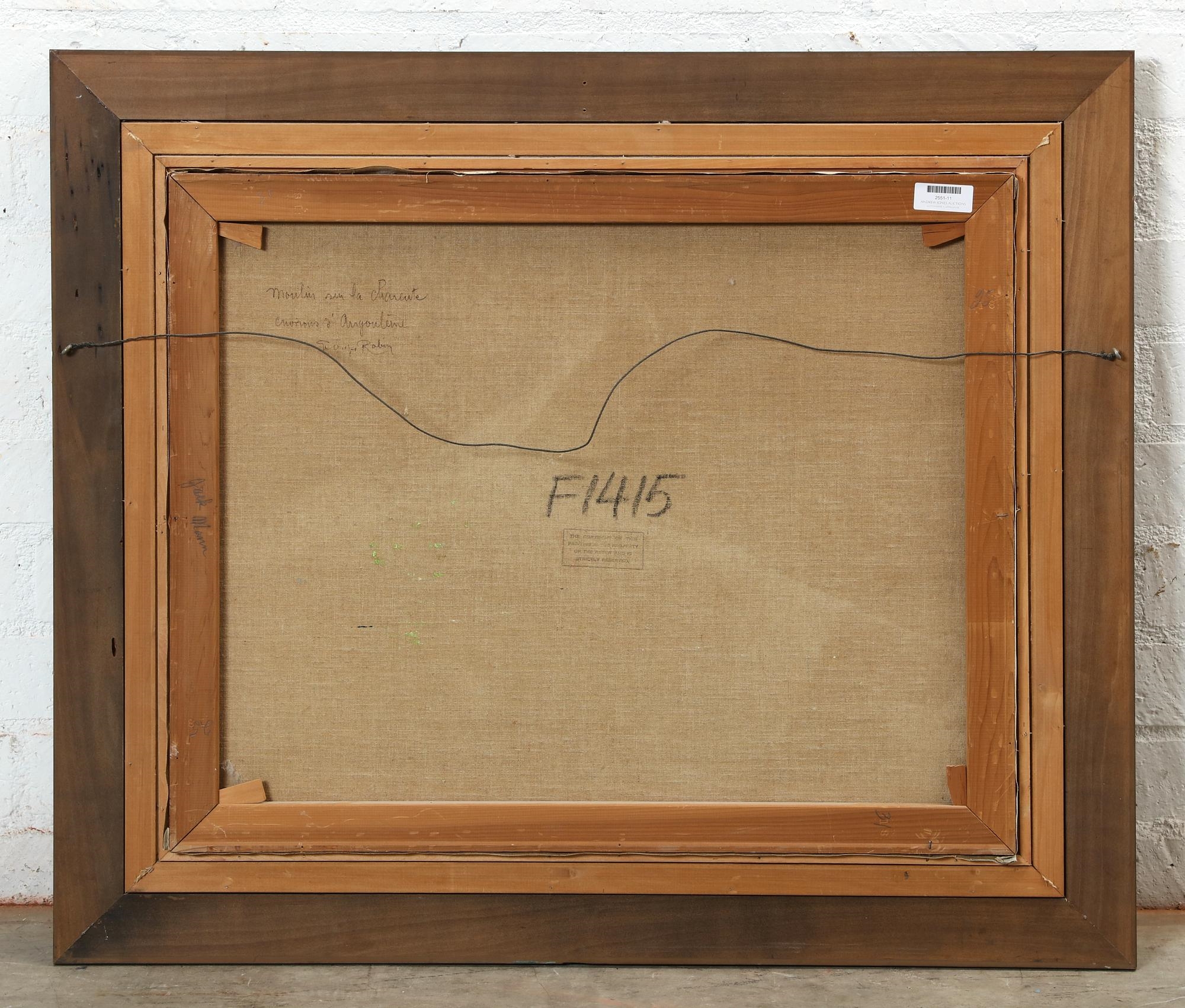 Artwork by Georges Robin, Moulin sur la Charente, Angouleme, Made of oil on canvas