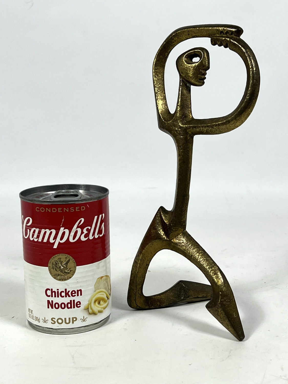 Artwork by Frederick Weinberg, Figure, Made of Gilt Metal with gold tone finish