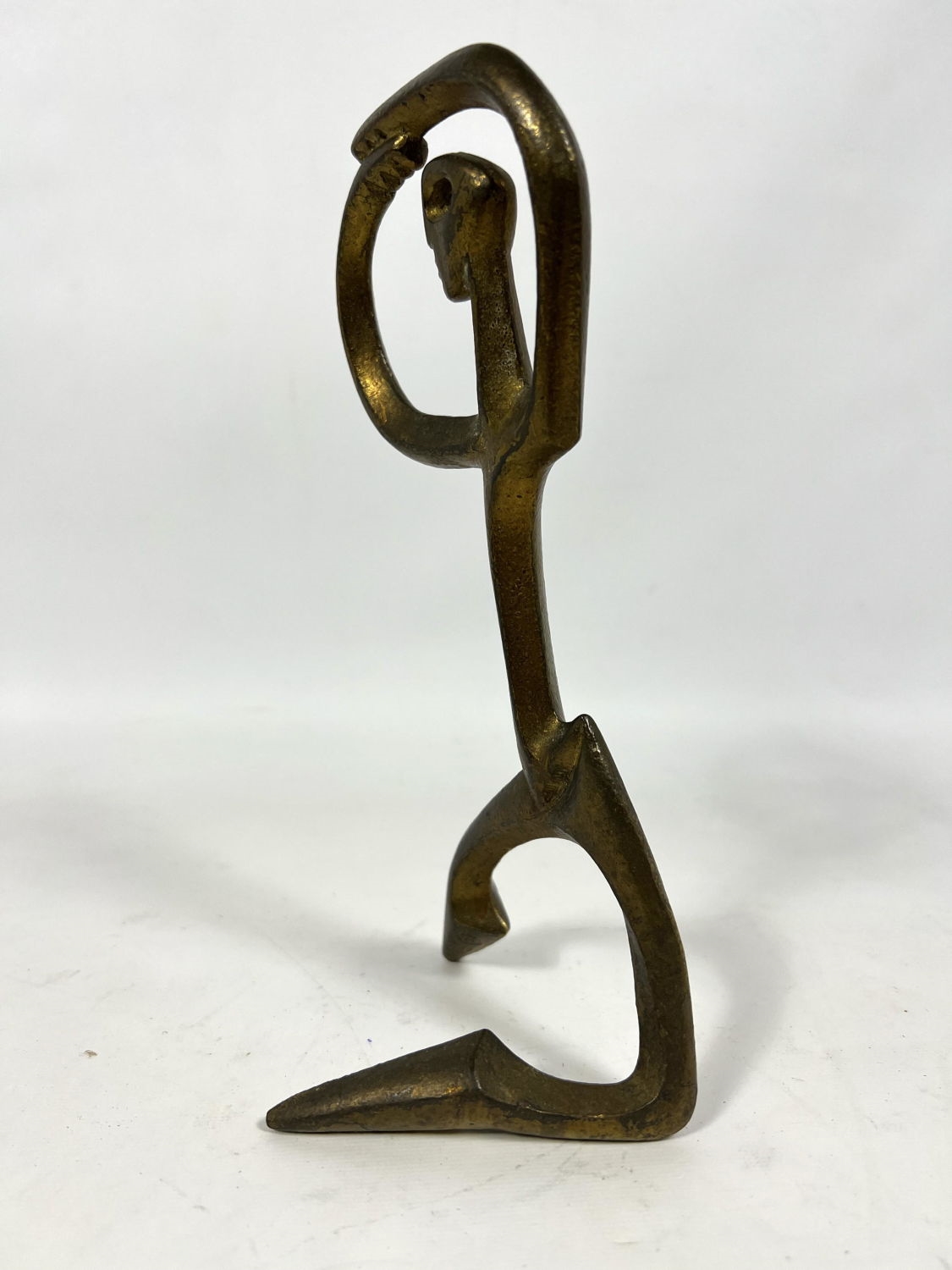 Artwork by Frederick Weinberg, Figure, Made of Gilt Metal with gold tone finish
