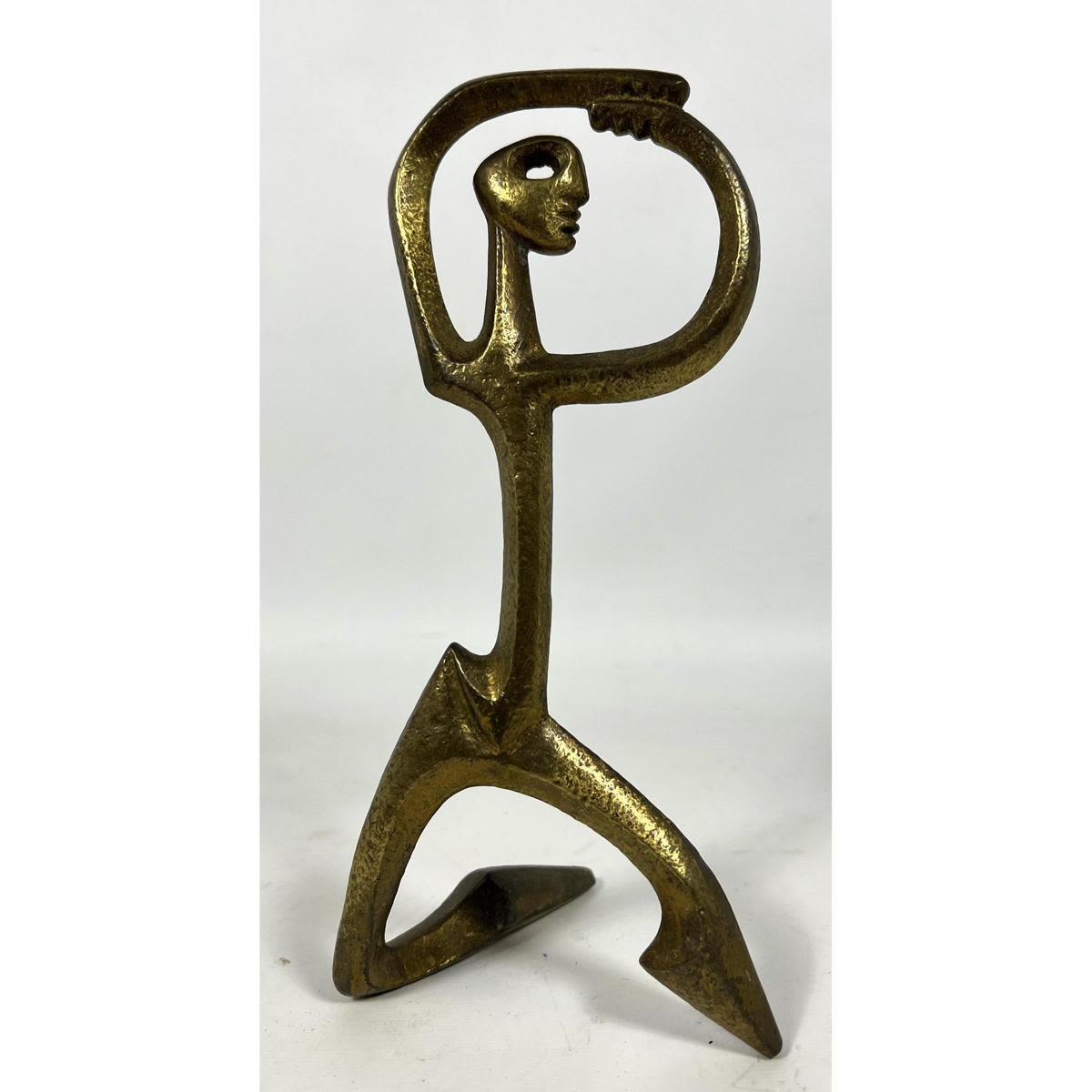 Artwork by Frederick Weinberg, Figure, Made of Gilt Metal with gold tone finish