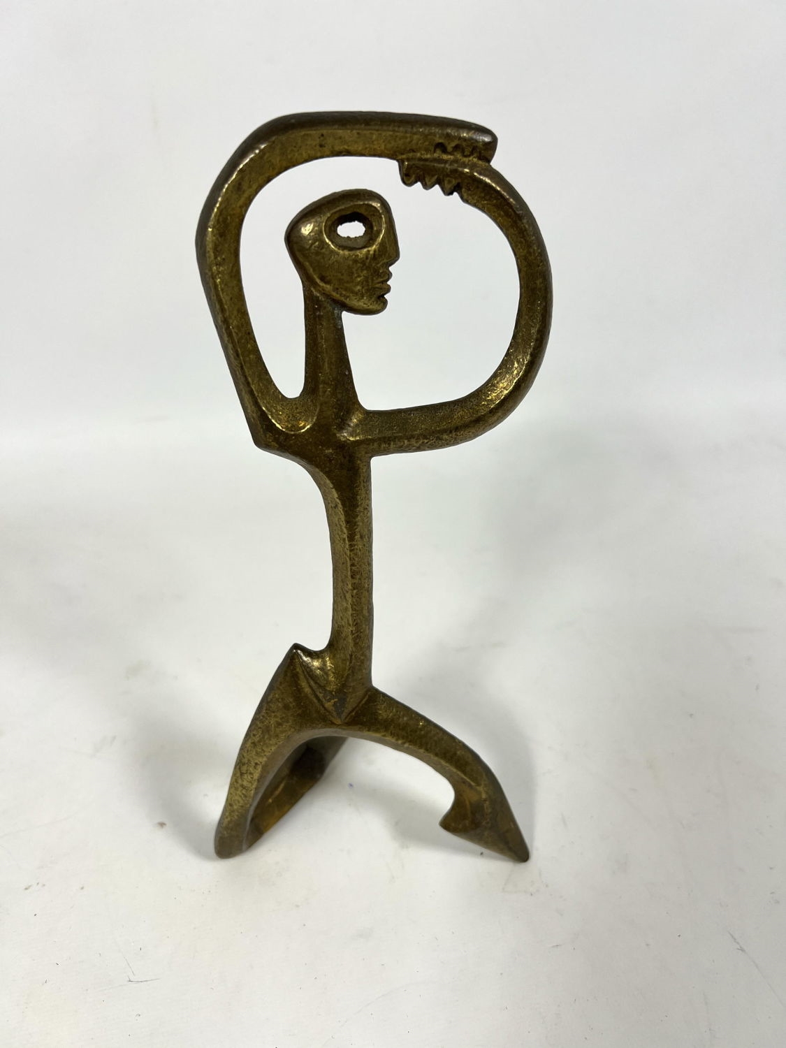 Artwork by Frederick Weinberg, Figure, Made of Gilt Metal with gold tone finish