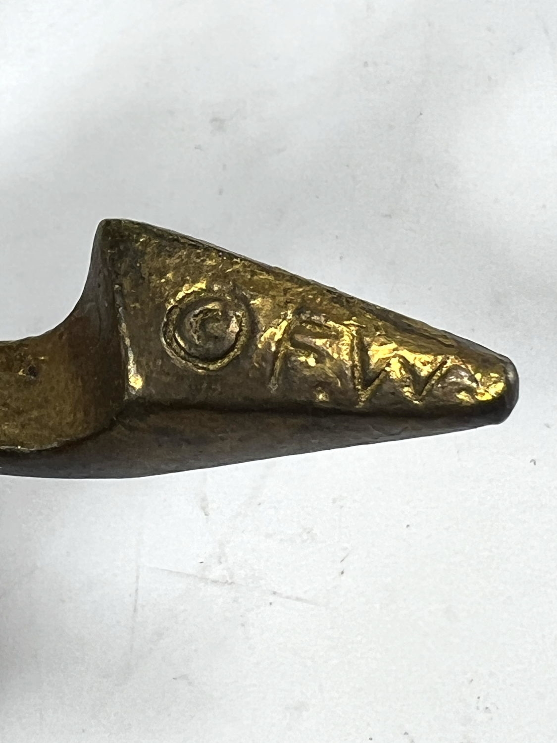 Artwork by Frederick Weinberg, Figure, Made of Gilt Metal with gold tone finish