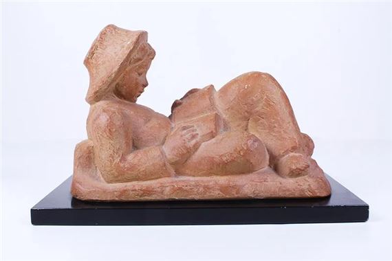 BOY READING A BOOK - Enid Diack Bell