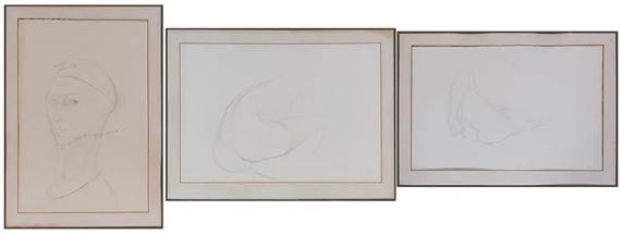 Three figure studies - Philip Grausman