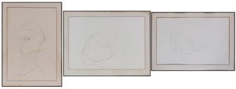 Three figure studies - Philip Grausman