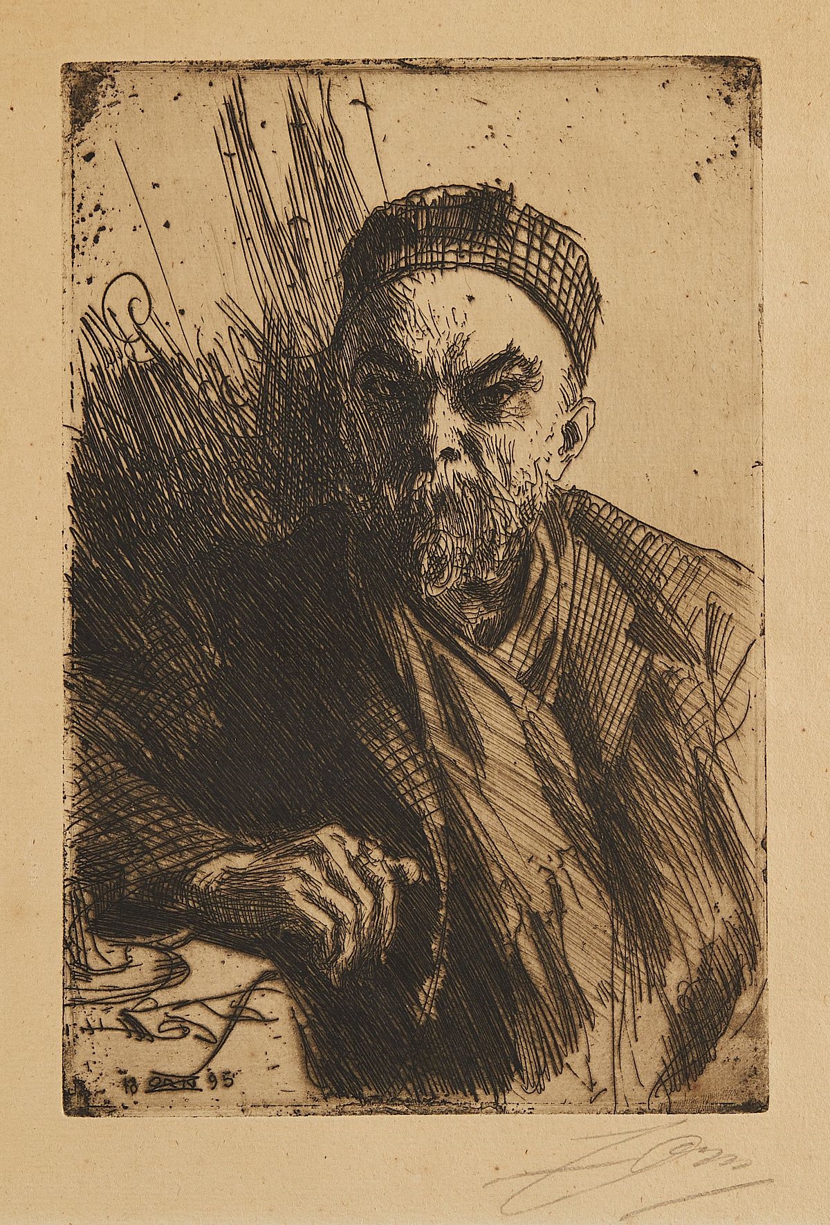 Artwork by Paul Verlaine, "Paul Verlaine", Made of Etching on paper