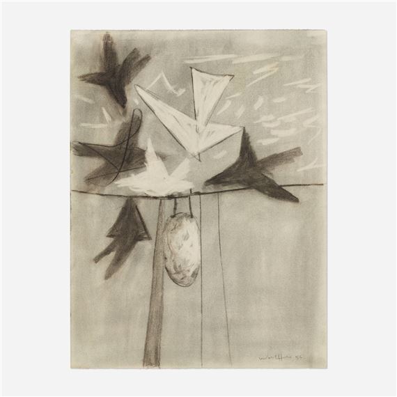 Untitled by Emerson S. Woelffer, 1956