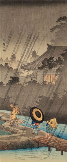 Shower at Terashima by Takahashi Shtei, 1930s