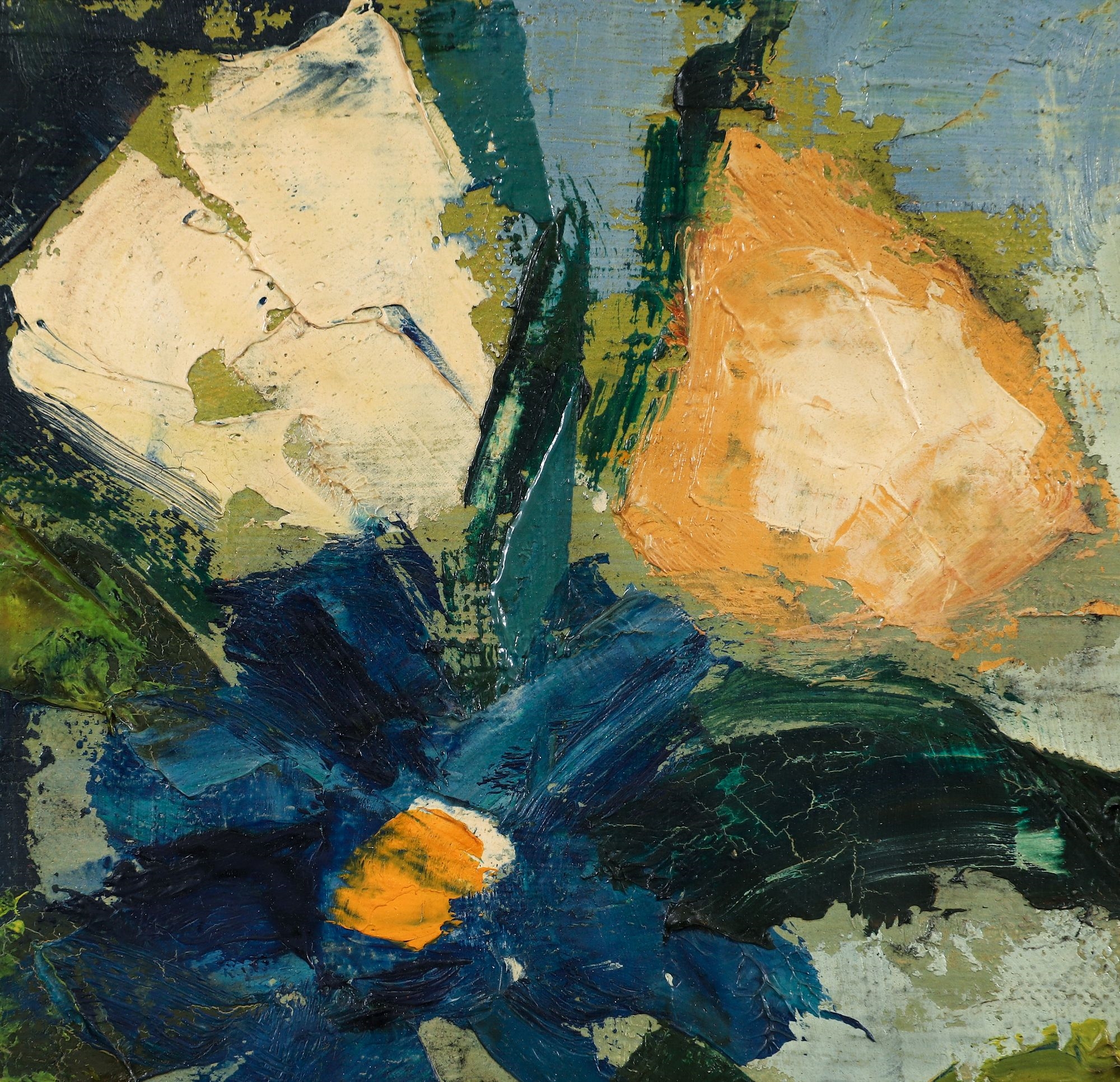 Artwork by Gino Bigiarini, Flower Vase, Made of Oil on Canvas